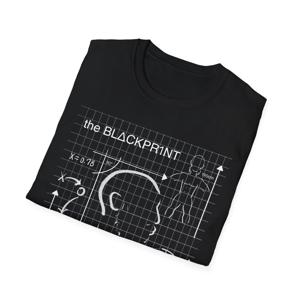 The BLΔCKPR1NT Blueprint Tee Basketball Graphic