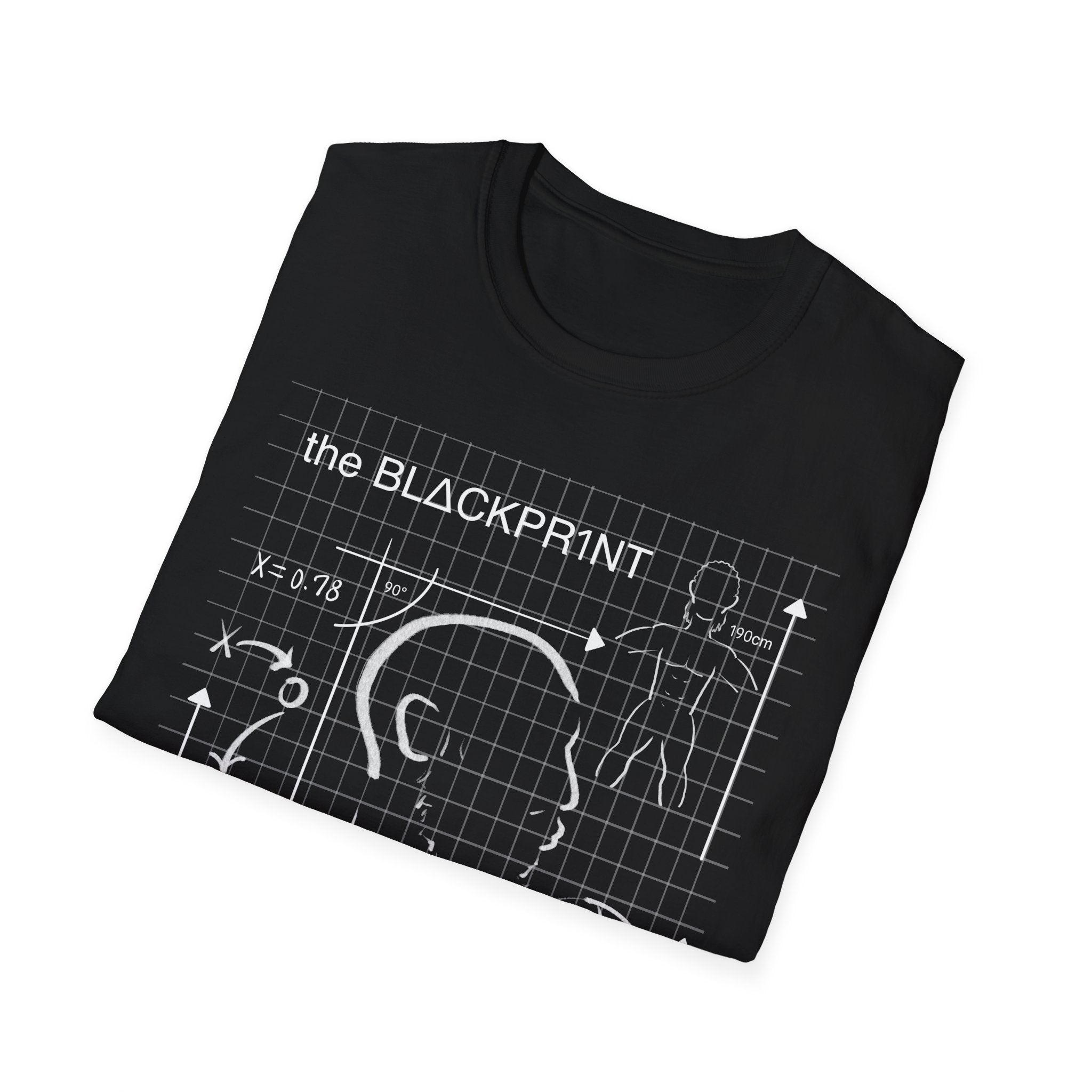 The BLΔCKPR1NT Blueprint Tee Basketball Graphic