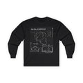 BlΔckpr1nt Blueprint Afro Puff Bookworm Long Sleeve Tee