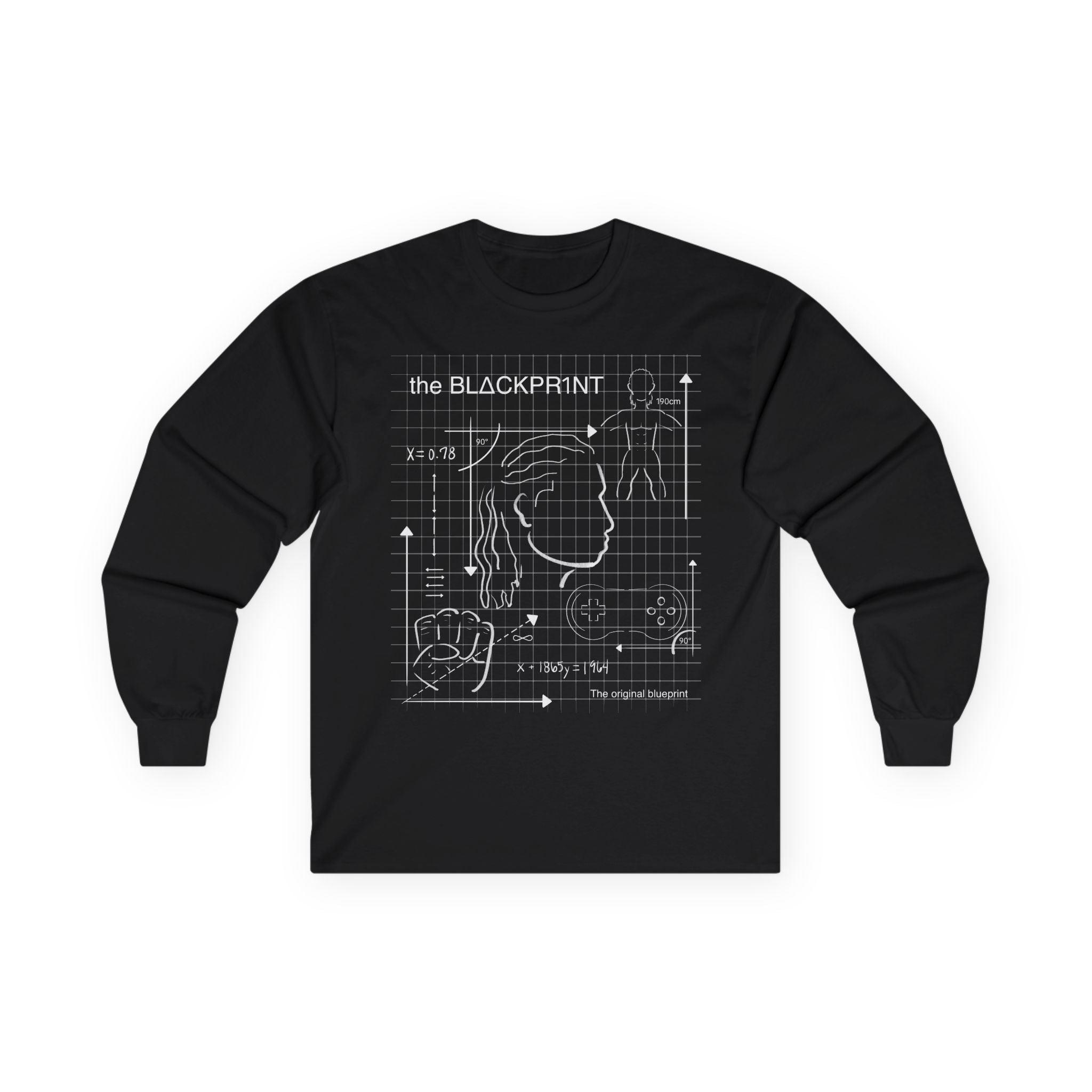 BlΔckpr1nt Gamer Long Sleeve Tee