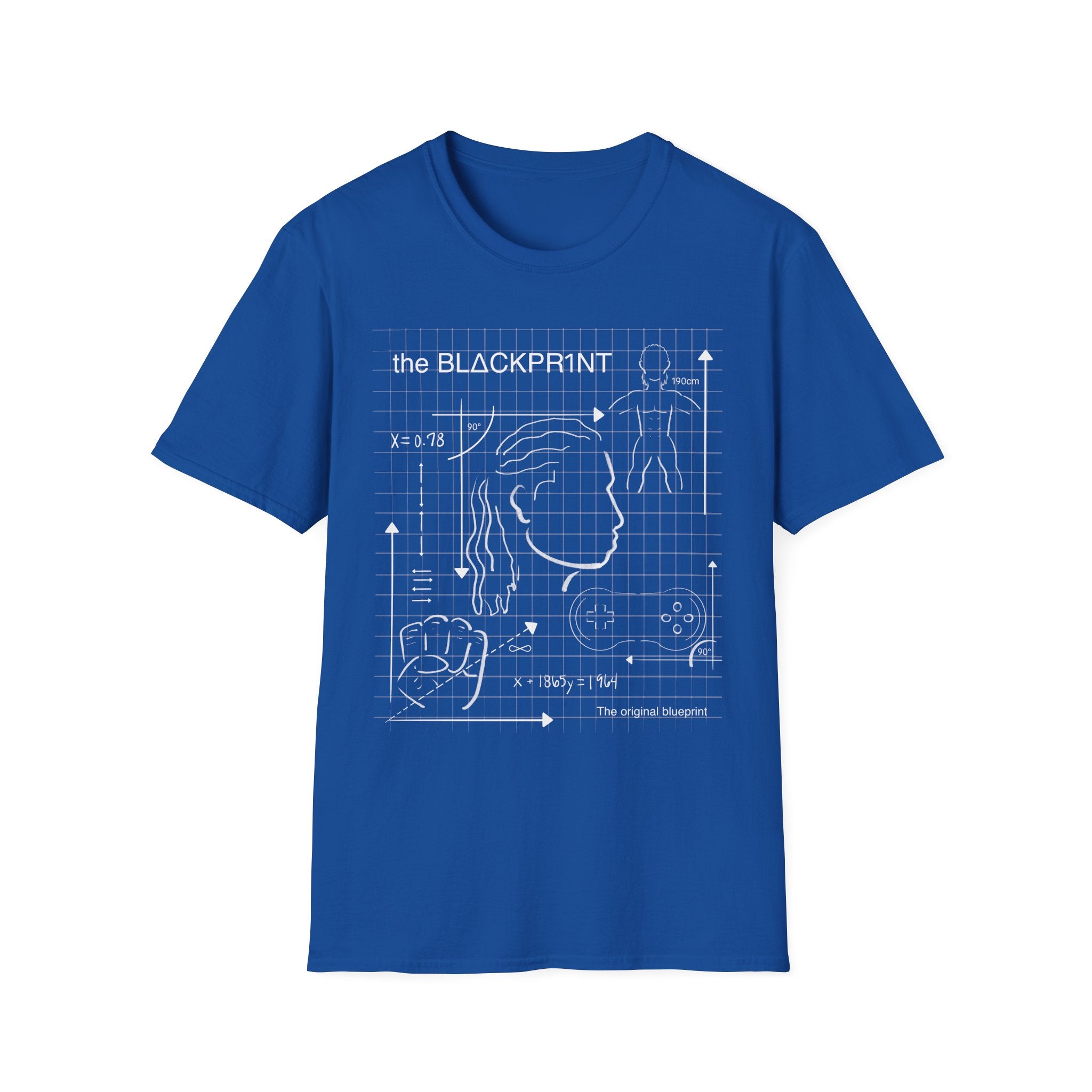 BlΔckpr1nt Gamer Blueprint Tee