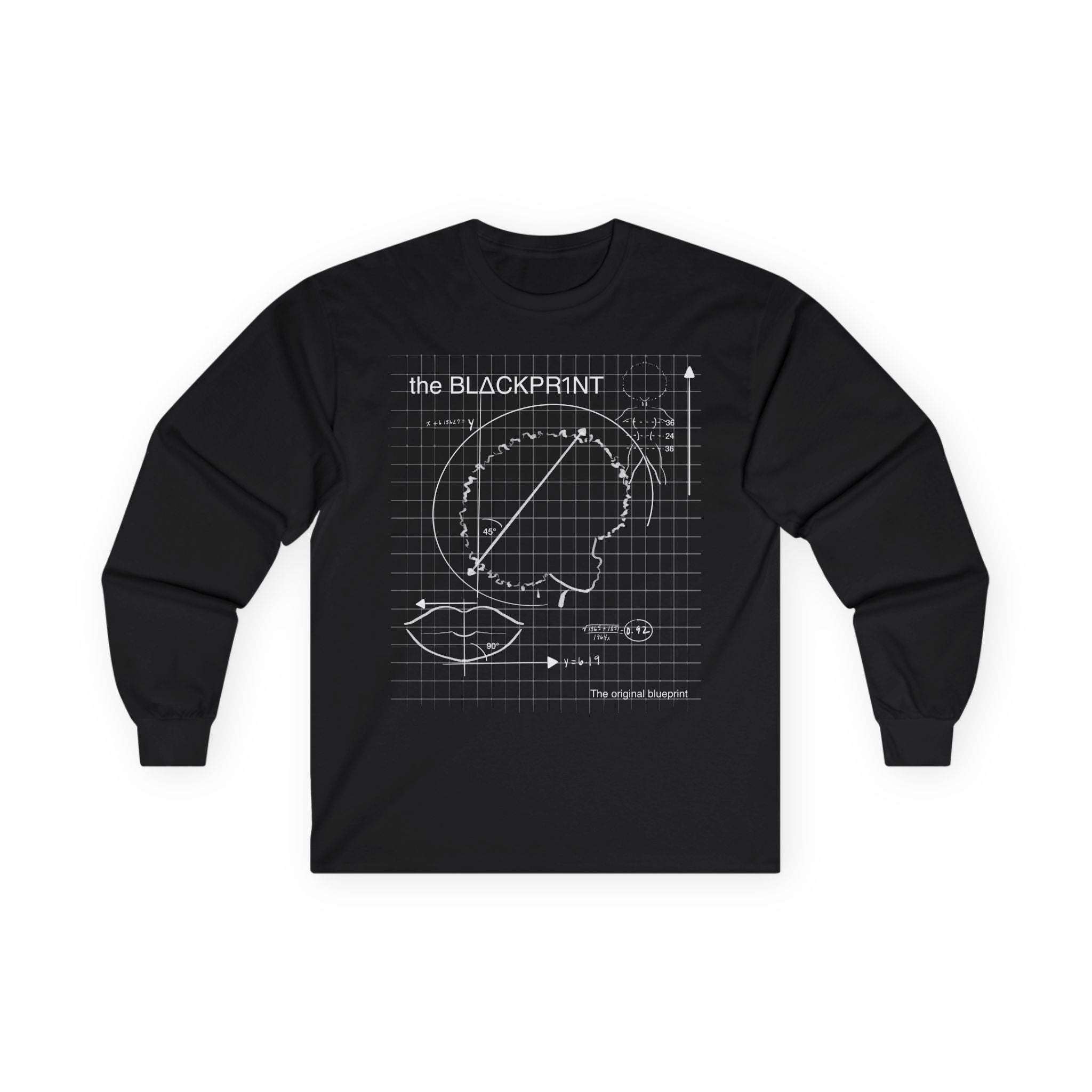 The BlΔckpr1nt Blueprint Long Sleeve - Afro Girl