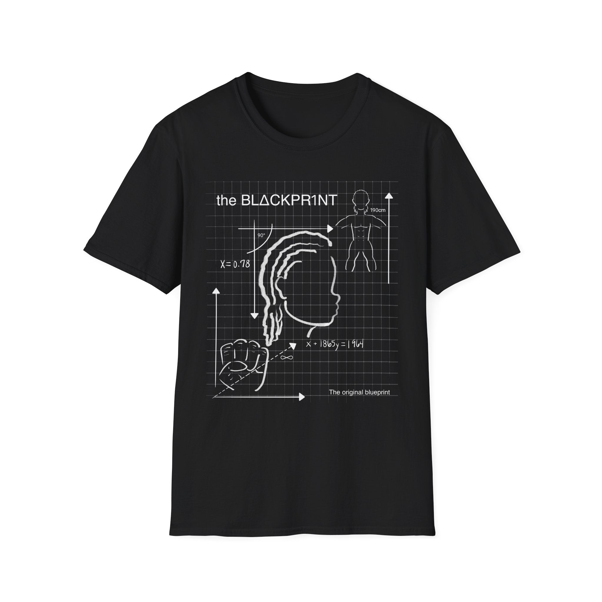 The Blackprint Blueprint T-shirt Man with Braids